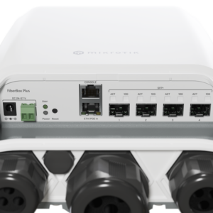 CRS305-1G-4S+OUT FiberBox Plus CRS305-1G-4S+OUT with 800MHz CPU, 256MB RAM, 1xGigabit LAN, 4 x SFP+ cages, RouterOS L5 or Switch - Image 3