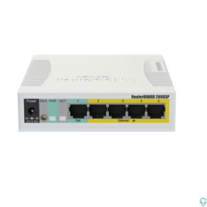 CSS106-1G-4P-1S RB260GSP with 5 Gigabit ports and SFP cage, SwOS, plastic case, PSU, POE-OUT Mikrotik - Image 2