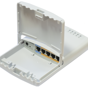 RB750P-PBr2 PowerBOX with 650MHz CPU, 64MB RAM, 5xLAN (four with PoE out), RouterOS L4, outdoor case, PSU, PoE, mounting set Mik - Image 3