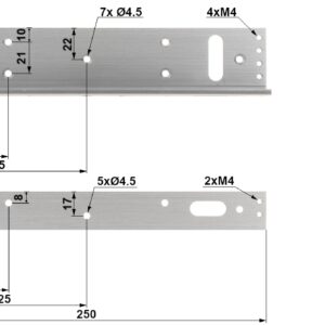 ASF280ZL Βάση Αλουμινίου για Ηλεκτρομαγνήτη Dahua - Image 3