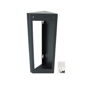 Three Module Corner Bracket 45' Surface for Hikvision Video Door Phone Unit Purple-Gray Color - Image 1