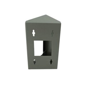 Two Module Corner Bracket 45' Surface for Dahua Video Door Phone Unit Gray Color - Image 4