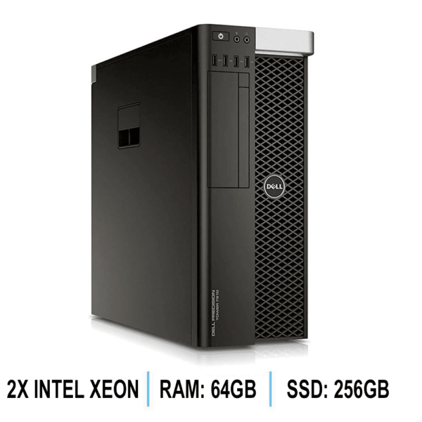Dell Precision T7810 - Μεταχειρισμένο pc - Core xeon E5 - 64gb ram - 256gb ssd